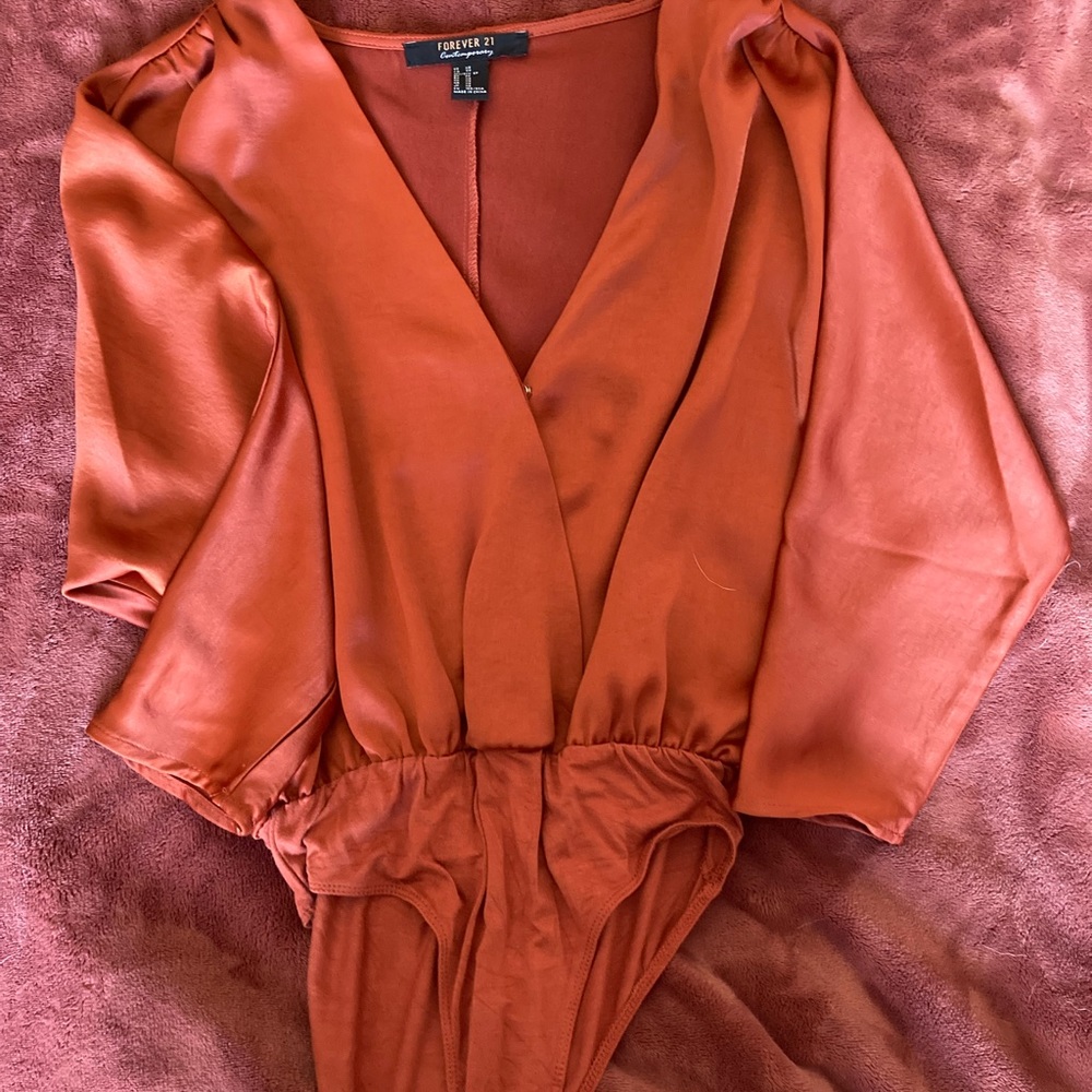Forever 21 contemporary rust leotard